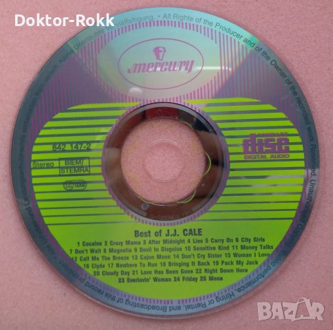 J.J. Cale – Best Of J.J. Cale (1989, CD)