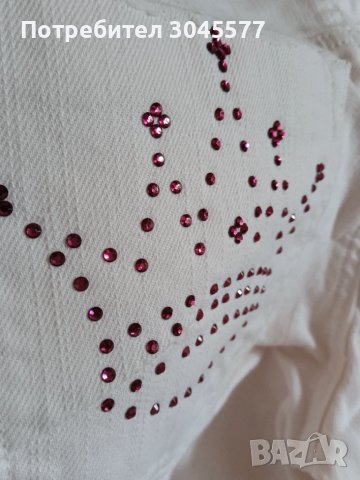 Дънки с камъни Сваровски S размер, снимка 6 - Дънки - 50983901