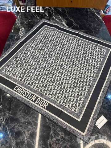 Дамски Шалове - Коприна ⚜️ Dior , снимка 3 - Шалове - 53021373