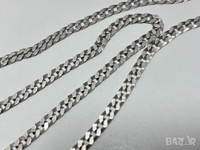 Сребърен Синджир (проба 925) ITALY - 11,40 грама, снимка 4 - Колиета, медальони, синджири - 53948001