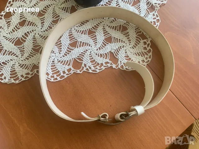 военноморски параден колан с бронзова тока..нов, снимка 2 - Колани - 55845611