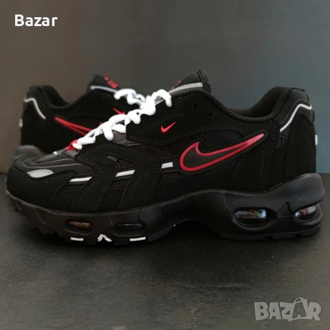 Нови Оригинални Мъжки Обувки Кецове Маратонки Размер 43 Номер 27.5см Черни Обувки Nike Air Max, снимка 1