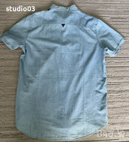 Мъжка деним риза Guess, снимка 3 - Ризи - 56345424