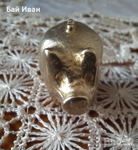 Красиво,масивно бронзово/ месингово прасенце- късметлийско!, снимка 8 - Антикварни и старинни предмети - 52421820