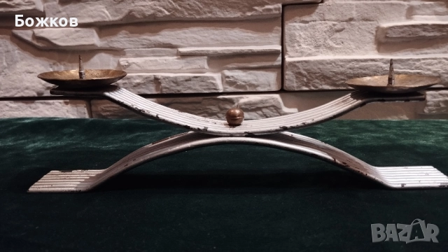 свещник месинг, снимка 4 - Други - 52547686