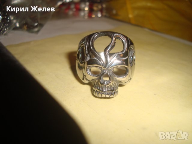 НЕО-ГОТИЧЕСКИ ХЕВИ-МЕТЪЛ СТИЛ ПРЪСТЕН НЕРЪЖДАЕМА СТОМАНА НОВ 24975, снимка 4 - Пръстени - 34339754