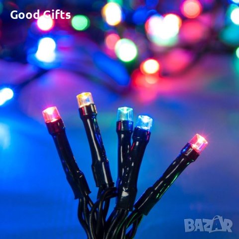 500 LED Коледни лампички, Многоцветни, 28м