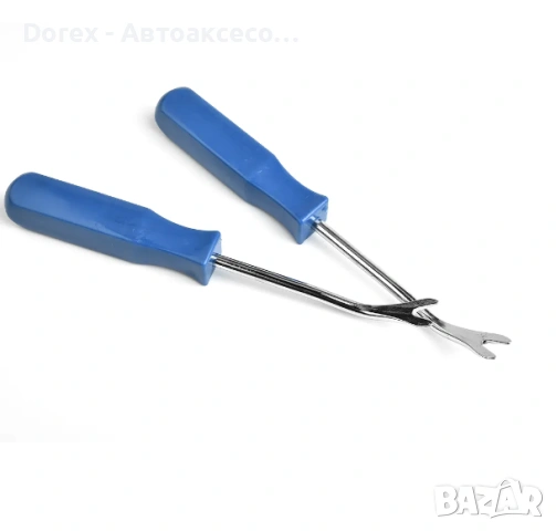 Комплект 2 броя инструменти за вадене на щипки, кори, клипси и тапицерии, снимка 2 - Аксесоари и консумативи - 53899596