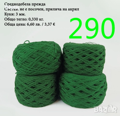 Евтини прежди в малки количества - нови и остатъци, снимка 11 - Други - 52042488
