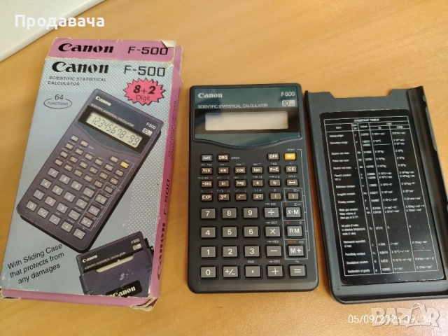 калкулатор Canon F500, снимка 4 - Друга електроника - 51611999