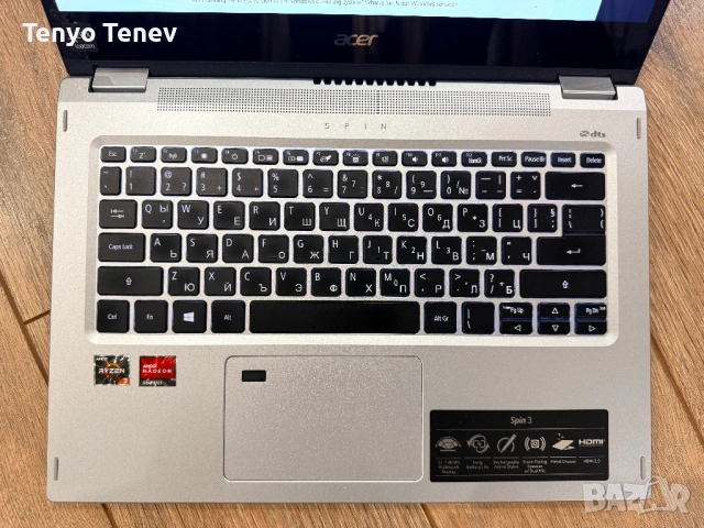 Acer Spin3 /AMD Ryzen™ 3 3250U/AMD Radeon Vega 3/Touch 2 in One/tablet, снимка 8 - Лаптопи за дома - 53092360