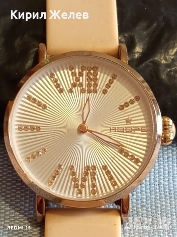 Фешън модел дамски часовник HOOPS с силиконова каишка много красив 52463, снимка 3 - Дамски - 54118141