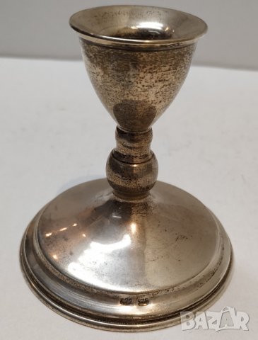 Свещник сребро, снимка 2 - Антикварни и старинни предмети - 29865069