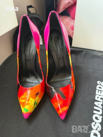 Дамски обувки на ток Casadei 38 размер , снимка 2 - Дамски обувки на ток - 54131816