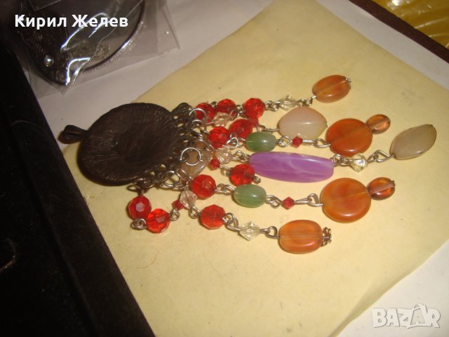 ПОСРЕБРЕН РАЗКОШЕН АРТ МЕДАЛЬОН БОГАТО УКРАСЕНО ФЕШЪН БИЖУ 21922, снимка 8 - Колиета, медальони, синджири - 33789708