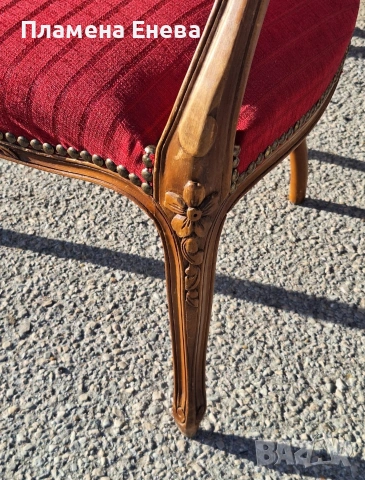 Реновирано френско кресло, снимка 6 - Столове - 53092348
