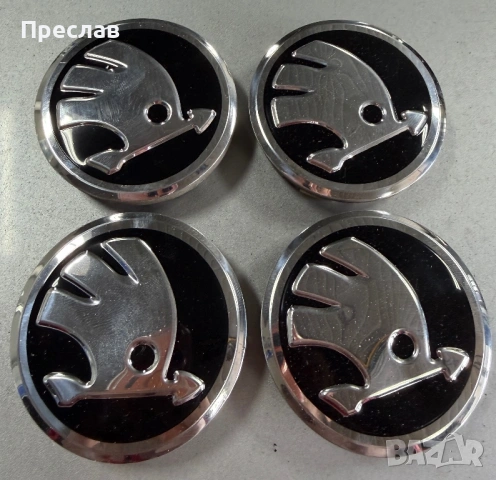 4 броя оригинални капачки за джанти за Skoda Octavia, Fabia, Superb, Scala, Kodiq, Karoq