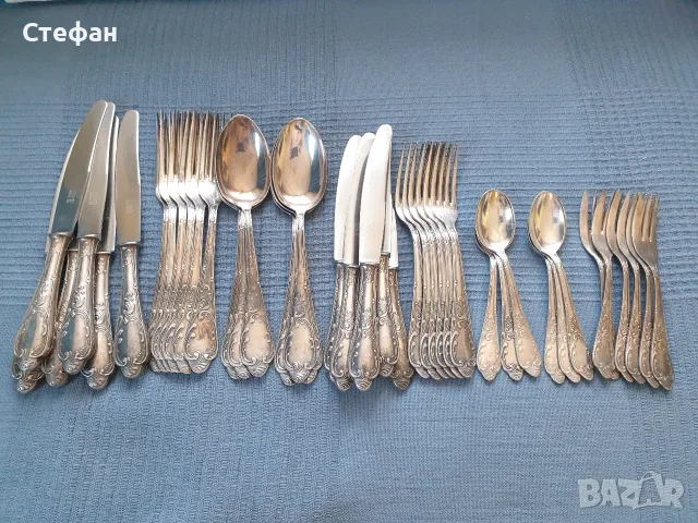 Комплект посребрени прибори
