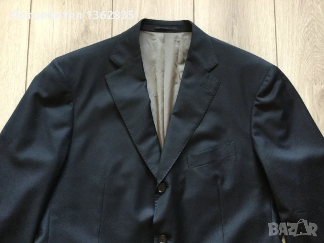 НОВО 100 % оригинално черно сако BOGLIOLI размер 54 / XL от Италия, снимка 3 - Сака - 51416881
