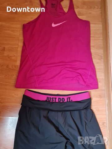 NIKE dry fit комплект#екип от 3/4 панталон-потур и потник, снимка 2 - Спортни екипи - 34188341