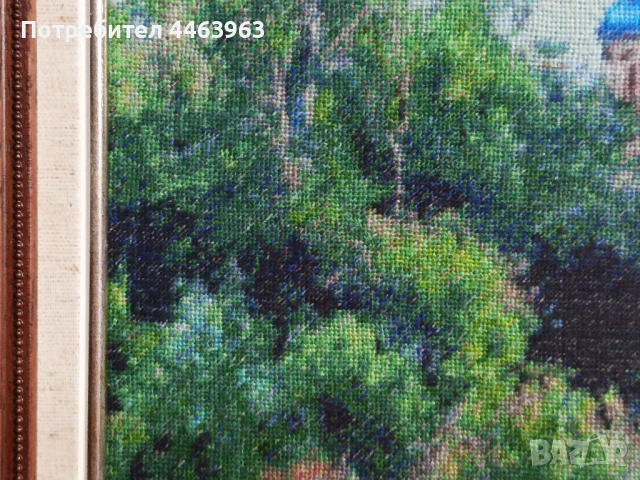 гоблен ,, Пролет на село" , 60/42 см, снимка 9 - Гоблени - 51372337