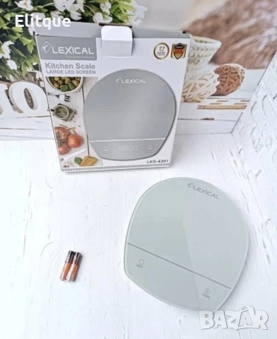 Кухненска везна с LED дисплей и автоматично изключване Lexical LKS-4301, снимка 2 - Други стоки за дома - 52870902