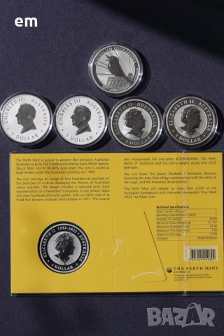 Кукабура, Kookaburra, инвестиционно сребро, 1 oz., снимка 2 - Нумизматика и бонистика - 50035666