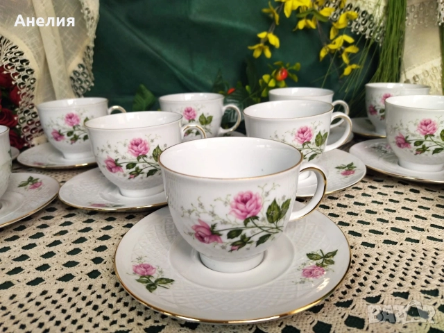 Seltmann Weidenen Bavaria -Рози, снимка 3 - Чаши - 52676380