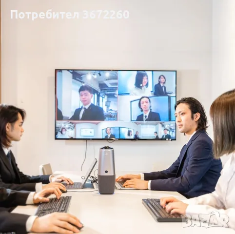 Coolpo AI Huddle Pana 4K 360 градуса камера за видеоконференции -mic., говорител, изкуствен интелект, снимка 11 - IP камери - 56096383