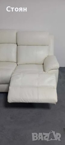 ПРОМОЦИЯ!!! Светло кремав ъглов диван с електрически релакс механизъм, снимка 7 - Дивани и мека мебел - 40627935