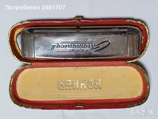 Стара хармоника М Hohner Chromonica ll Deluxe a'440, снимка 2 - Антикварни и старинни предмети - 52774068
