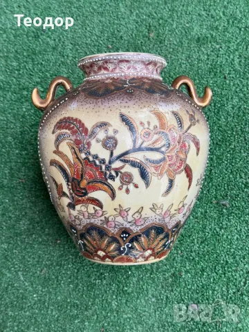 Ваза ръчно рисувана - Сатсума