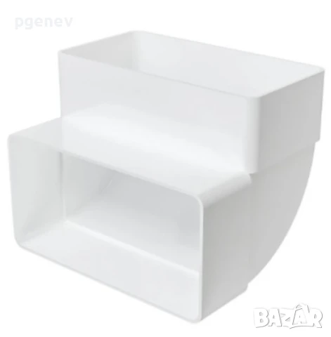 Правоъгълен ПВЦ въздуховод + 2 броя коляно, снимка 2 - Други стоки за дома - 51322506