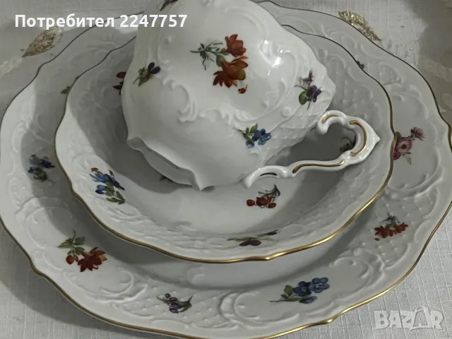 Троен сет порцелан Lindner, снимка 1