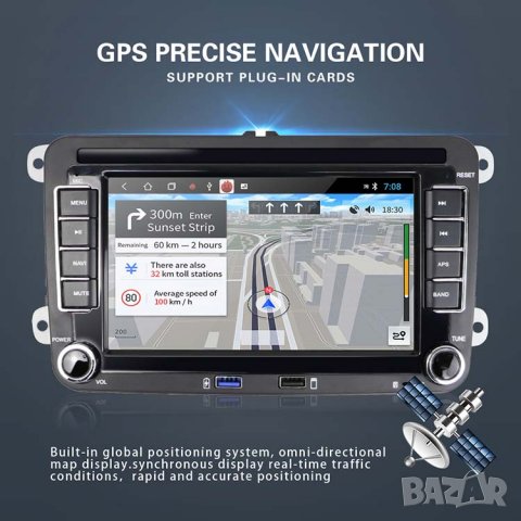 Мултимедия, VW, плеър, двоен дин, volkswagen, навигация, Golf 5 6, passat, touran, Seat, Skoda, Голф, снимка 3 - Аксесоари и консумативи - 31977481