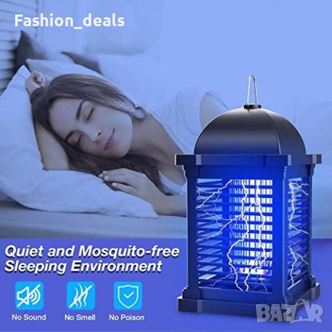 Нова Електрическа лампа за унищожаване комари мухи Водоустойчива , снимка 4 - Други стоки за дома - 42534230