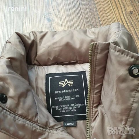 Страхотно мъжко пухено яке ALPHA INDUSTRIES размер L , пух и пера , снимка 8 - Якета - 38517673