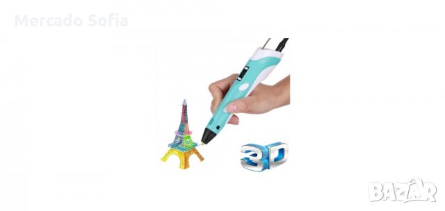 Писалка за 3D рисунки и фигурки 3D Pen Draw your Dream +пълнители , снимка 2 - Фигурки - 28100831