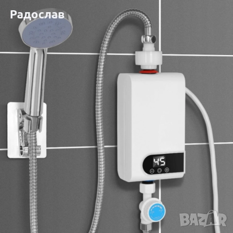 Проточен бойлер 3500W с дигитален дисплей – Моментална топла вода без чакане., снимка 6 - Бойлери - 52668716