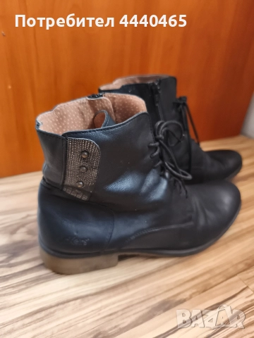 ДАМСКИ КОЖЕНИ БОТИ KICKERS, снимка 3 - Дамски боти - 52546271