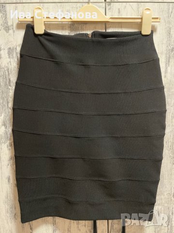 Черна секси еластична бандажна пола , снимка 7 - Поли - 35505639
