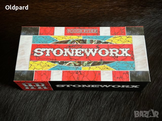 Висококачествен колекционерски джобен сгъваем нож Copperhead Stoneworx. RR2400, снимка 6 - Ножове - 42890876