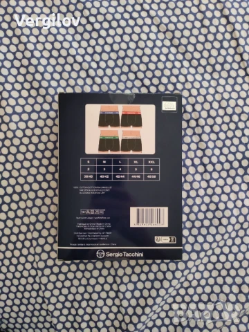 Sergio Tacchini 4 боксерки нови, снимка 2 - Бельо - 50983962