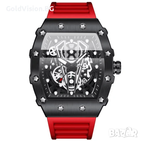 Мъжки часовник BINBOND – RED + ПОДАРЪК