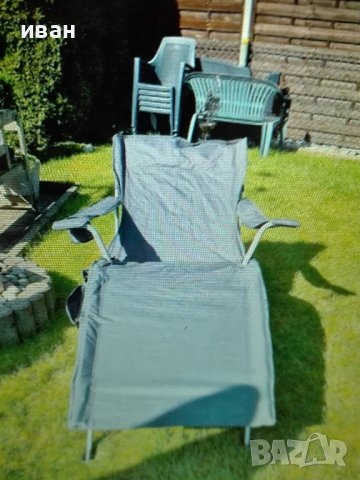 Сгъваем туристически стол-шезлонг, снимка 4 - Градински мебели, декорация  - 36767114