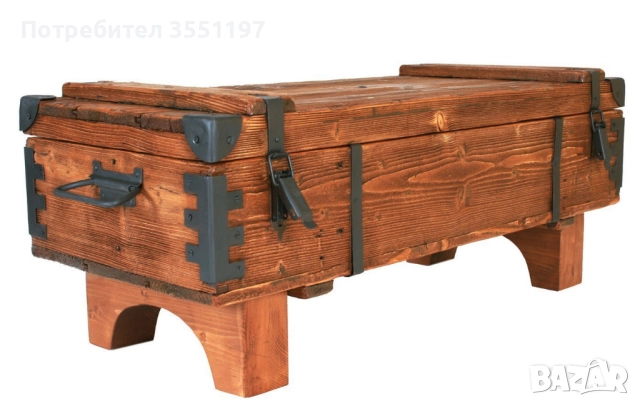 Холна маса от сандък с място за багаж, снимка 6 - Маси - 52961258