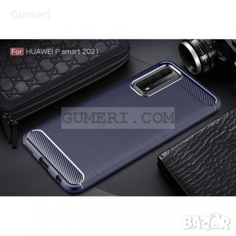 Huawei P smart 2021 Карбонов удароустойчив гръб , снимка 6 - Калъфи, кейсове - 31195292
