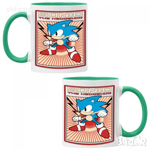 Чаша Sonic Retro 01,Керамична Чаша, Кафе Чай, Игра,Изненада,Подарък,Повод,Празник,Рожден Ден, снимка 2 - Чаши - 38481169