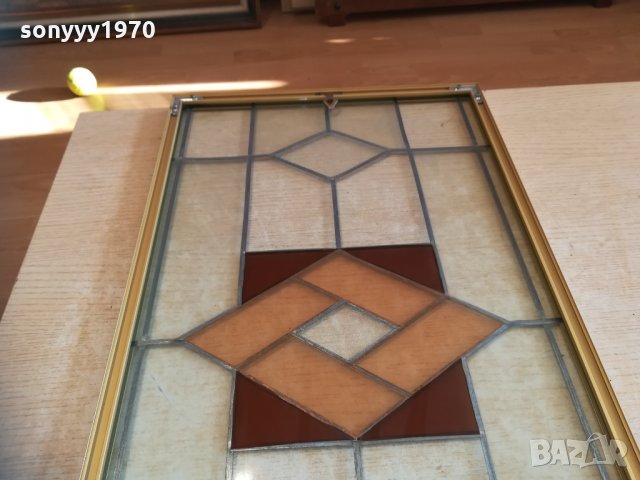 Витраж 64х36см рамка и стъкло 1801212005, снимка 17 - Колекции - 31471224