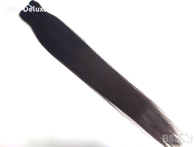 Висококачествени екстеншъни, права коса за удължаване, снимка 2 - Аксесоари за коса - 38273450
